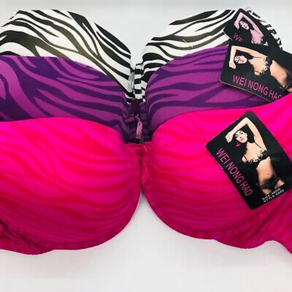 Women’s Dark Pink Zebra Bra 💖 - Picture 15 of 15